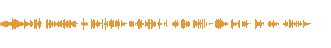 Waveform of the mastered after version of the podcast demonstration clip